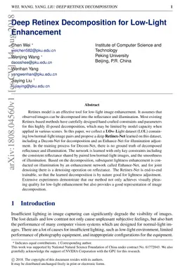 Deep Retinex Decomposition for Low-Light Enhancement