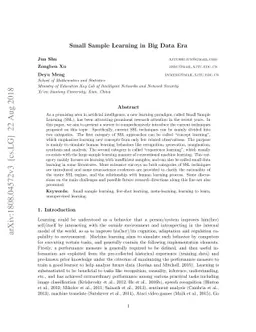 Small Sample Learning in Big Data Era