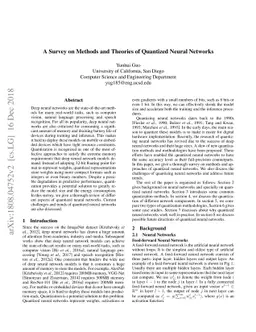 A Survey on Methods and Theories of Quantized Neural Networks