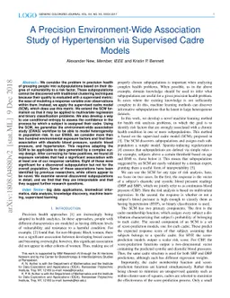 A Precision Environment-Wide Association Study of Hypertension via
  Supervised Cadre Models