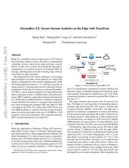 StreamBox-TZ: Secure Stream Analytics at the Edge with TrustZone
