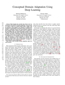 Conceptual Domain Adaptation Using Deep Learning