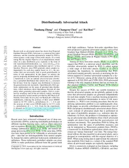 Distributionally Adversarial Attack