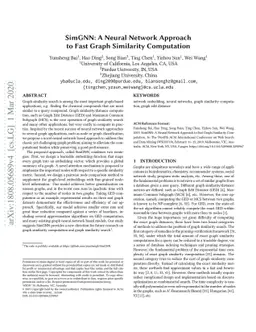 SimGNN: A Neural Network Approach to Fast Graph Similarity Computation