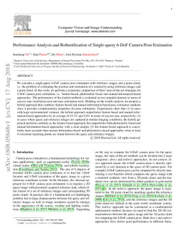 Performance Analysis and Robustification of Single-query 6-DoF Camera
  Pose Estimation