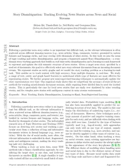 Story Disambiguation: Tracking Evolving News Stories across News and
  Social Streams