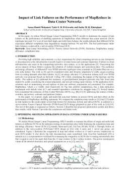 Impact of Link Failures on the Performance of MapReduce in Data Center
  Networks