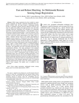 Fast and Robust Matching for Multimodal Remote Sensing Image
  Registration