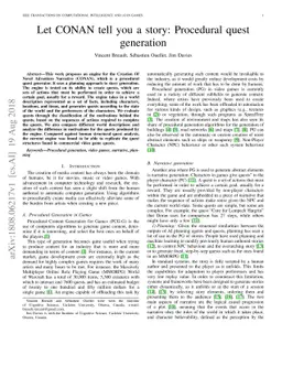 Let CONAN tell you a story: Procedural quest generation