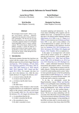 Lexicosyntactic Inference in Neural Models