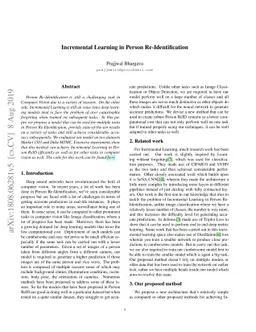Incremental Learning in Person Re-Identification