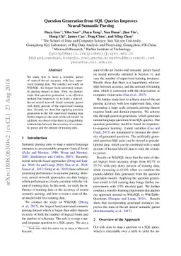 Question Generation from SQL Queries Improves Neural Semantic Parsing