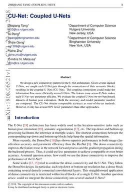 CU-Net: Coupled U-Nets