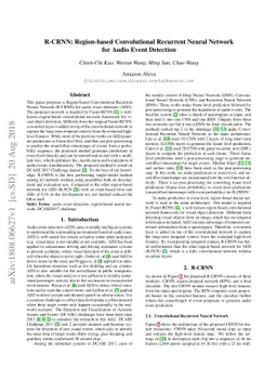 R-CRNN: Region-based Convolutional Recurrent Neural Network for Audio
  Event Detection
