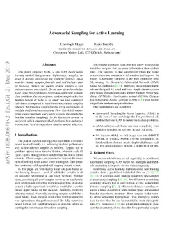 Adversarial Sampling for Active Learning