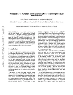 Wrapped Loss Function for Regularizing Nonconforming Residual
  Distributions