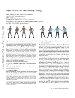 Deep Video-Based Performance Cloning