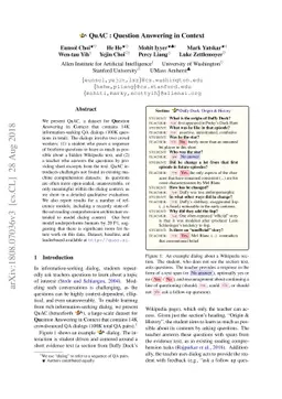 QuAC : Question Answering in Context