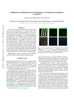Improving Super-Resolution Methods via Incremental Residual Learning