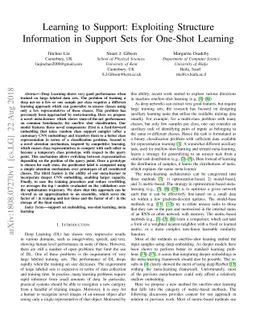 Learning to Support: Exploiting Structure Information in Support Sets
  for One-Shot Learning