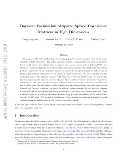 Bayesian Estimation of Sparse Spiked Covariance Matrices in High
  Dimensions