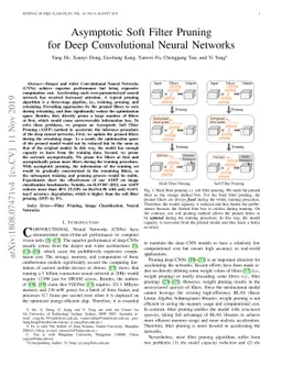 Asymptotic Soft Filter Pruning for Deep Convolutional Neural Networks
