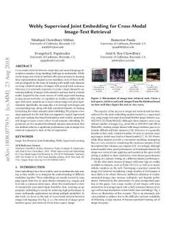 Webly Supervised Joint Embedding for Cross-Modal Image-Text Retrieval