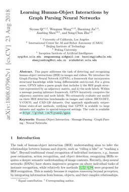 Learning Human-Object Interactions by Graph Parsing Neural Networks