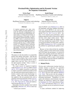 Proximal Policy Optimization and its Dynamic Version for Sequence
  Generation