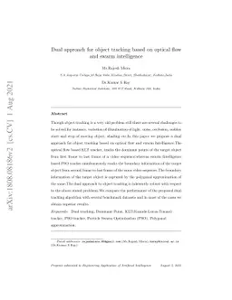 Dual approach for object tracking based on optical flow and swarm
  intelligence
