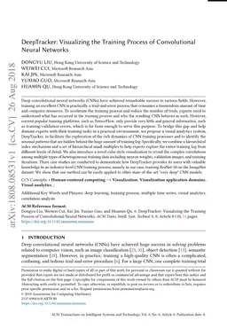 DeepTracker: Visualizing the Training Process of Convolutional Neural
  Networks