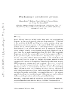 Deep Learning of Vortex Induced Vibrations