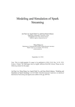Modeling and Simulation of Spark Streaming
