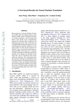 A Tree-based Decoder for Neural Machine Translation