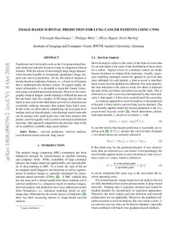 Image-based Survival Analysis for Lung Cancer Patients using CNNs