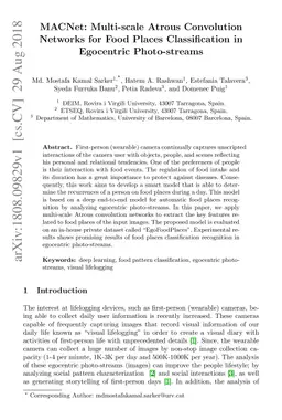 MACNet: Multi-scale Atrous Convolution Networks for Food Places
  Classification in Egocentric Photo-streams