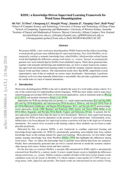 KDSL: a Knowledge-Driven Supervised Learning Framework for Word Sense
  Disambiguation