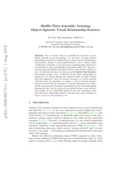 Shuffle-Then-Assemble: Learning Object-Agnostic Visual Relationship
  Features
