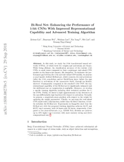 Bi-Real Net: Enhancing the Performance of 1-bit CNNs With Improved
  Representational Capability and Advanced Training Algorithm