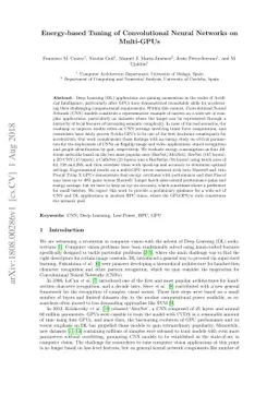Energy-based Tuning of Convolutional Neural Networks on Multi-GPUs