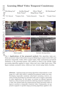 Learning Blind Video Temporal Consistency