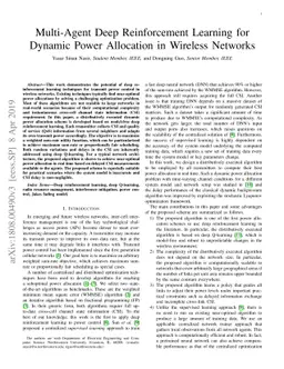 Multi-Agent Deep Reinforcement Learning for Dynamic Power Allocation in
  Wireless Networks