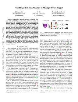 Chaff Bugs: Deterring Attackers by Making Software Buggier