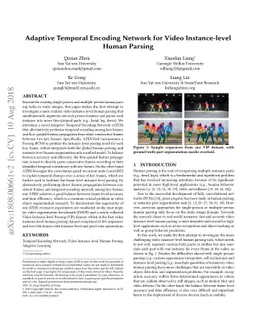 Adaptive Temporal Encoding Network for Video Instance-level Human
  Parsing