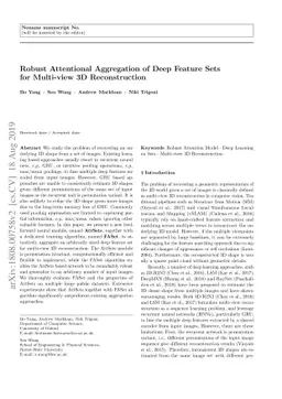 Robust Attentional Aggregation of Deep Feature Sets for Multi-view 3D
  Reconstruction