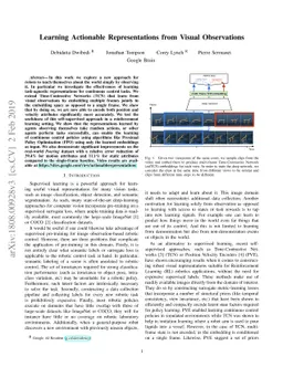Learning Actionable Representations from Visual Observations