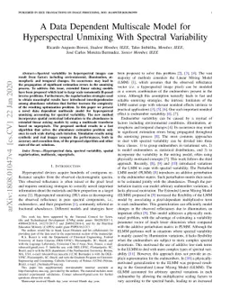 A Data Dependent Multiscale Model for Hyperspectral Unmixing With
  Spectral Variability