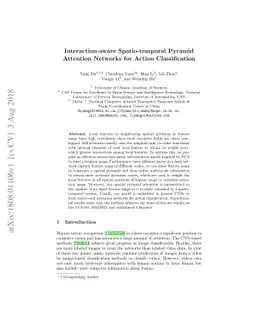 Interaction-aware Spatio-temporal Pyramid Attention Networks for Action
  Classification