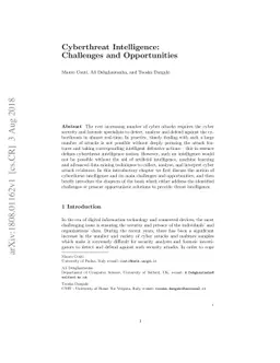 Cyber Threat Intelligence : Challenges and Opportunities