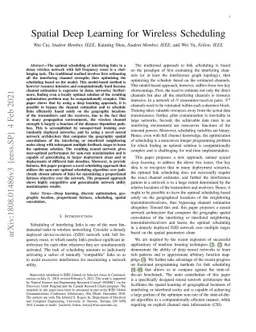 Spatial Deep Learning for Wireless Scheduling